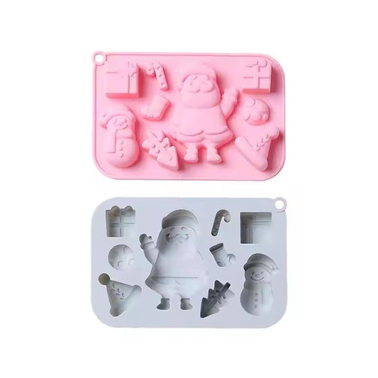 Christmas Santa Silicone Ice Cube Tray, 8 - Grid - XUANMAN