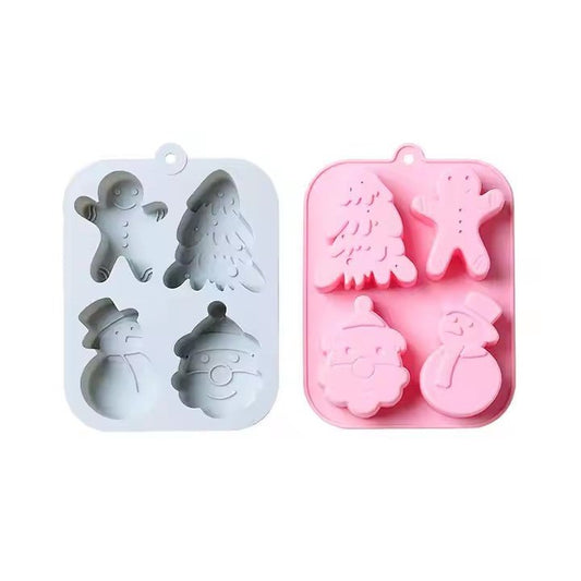 Christmas Silicone Ice Cube Tray, 4 - Grid - XUANMAN