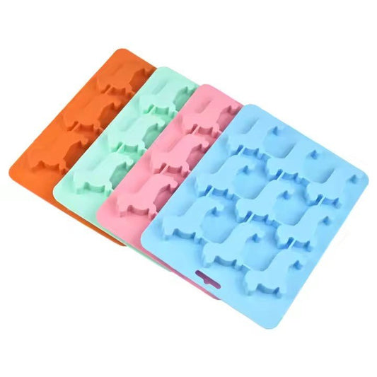 Dachshund Shaped Silicone Ice Cube Tray - XUANMAN