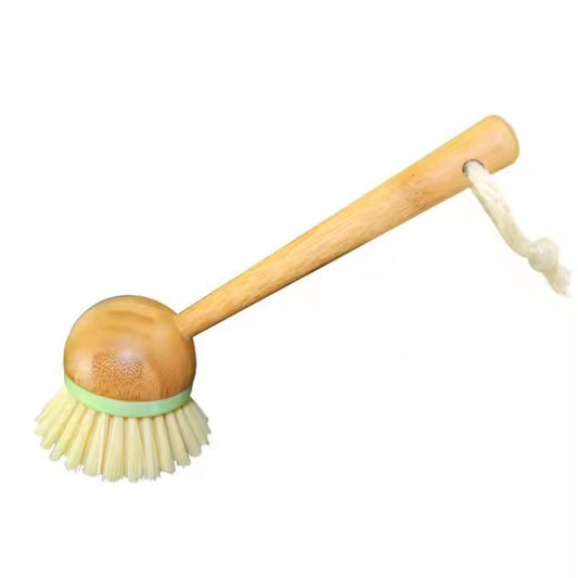 Dish Cleaning Brush, Long Handle Round Head - XUANMAN