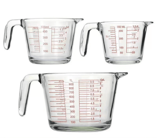Glass Measuring Cup with Handle, Heat Resistant - XUANMAN