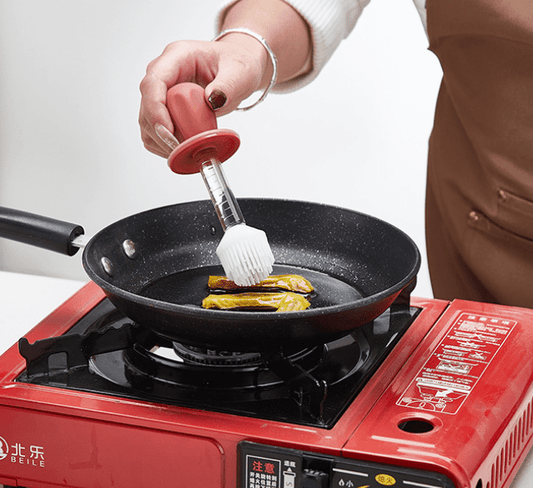 Glass Oil Bottle with Silicone Brush for Cooking - XUANMAN