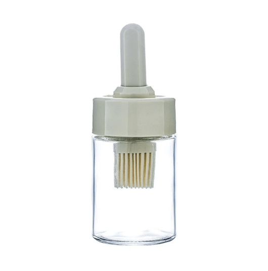 Glass Oil Dispenser Bottle with Silicone Brush - XUANMAN