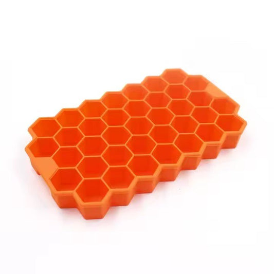 Hexagon Silicone Ice Cube Tray with Lid - XUANMAN