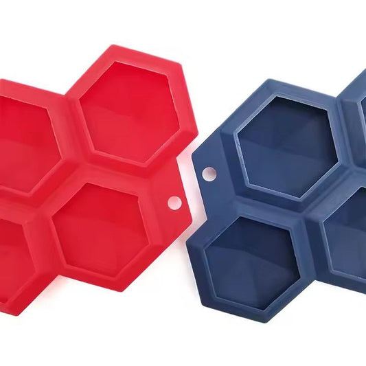 Hexagon Silicone Ice Mold, 6 Grids - XUANMAN