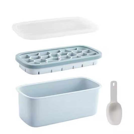 Ice Cube Tray with Storage Box and Scoop - XUANMAN