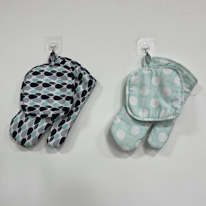 Kitchen Oven Mitt and Pot Holder Set, Heat Resistant - XUANMAN