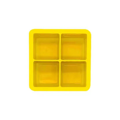 Large Silicone Ice Cube Tray, 4 - Grid Square - XUANMAN