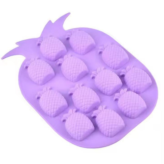 Pineapple Shape Silicone Ice Cube Tray, 12 Grid - XUANMAN