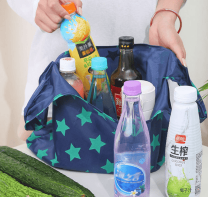 Reusable Foldable Shopping Bag, Polyester - XUANMAN