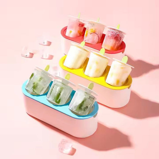 Reusable Ice Pop Maker, 3 - grid - XUANMAN