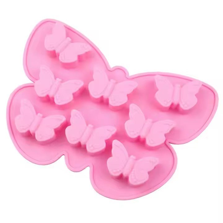 Silicone Butterfly Ice Cube Tray, 8 - Grid - XUANMAN