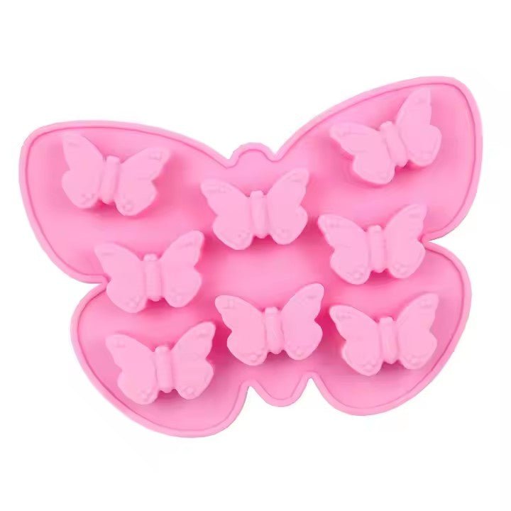 Silicone Butterfly Ice Cube Tray, 8 - Grid - XUANMAN