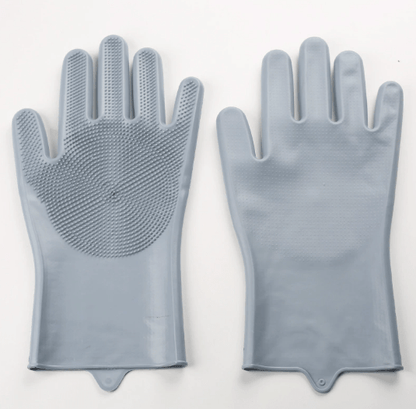Silicone Dishwashing Gloves with Scrubbing Bristles - XUANMAN
