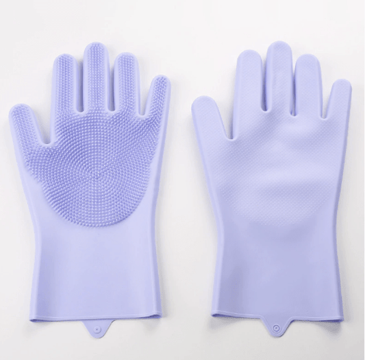 Silicone Dishwashing Gloves with Scrubbing Bristles - XUANMAN