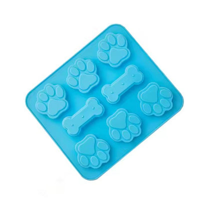 Silicone Dog Paw & Bone Ice Cube Tray - XUANMAN