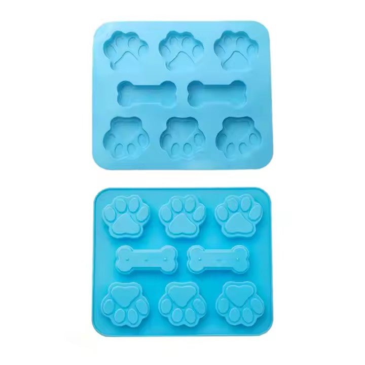 Silicone Dog Paw & Bone Ice Cube Tray - XUANMAN