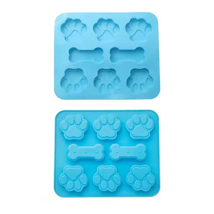 Silicone Dog Paw & Bone Ice Cube Tray - XUANMAN