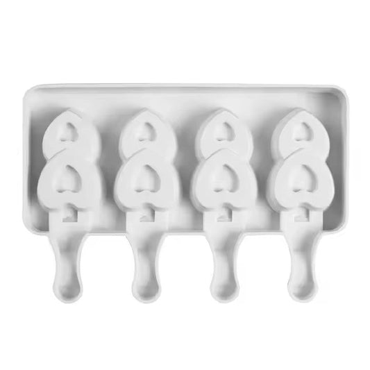 Silicone Double Heart Ice Pop Mold - XUANMAN