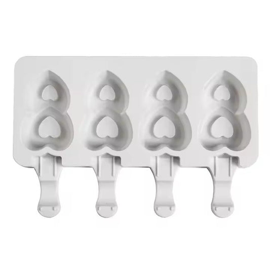 Silicone Double Heart Ice Pop Mold - XUANMAN