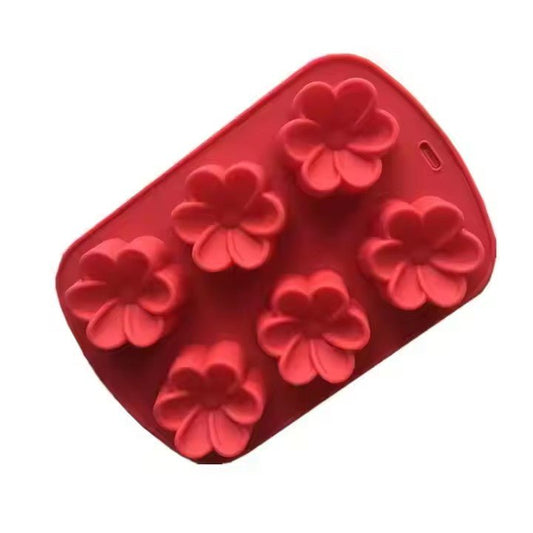 Silicone Flower Ice Cube Tray, 6 - Grid - XUANMAN