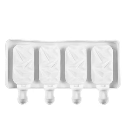 Silicone Geometric Ice Cream Mold, 4 - Grid - XUANMAN