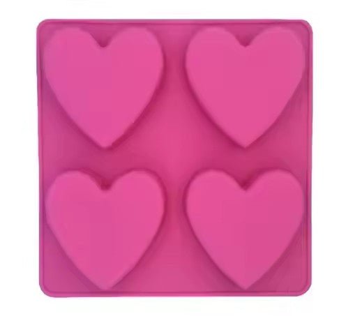 Silicone Heart Ice Cube Tray, 4 - Grid - XUANMAN