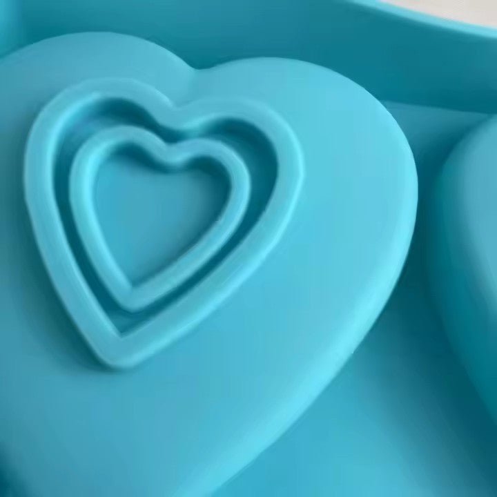 Silicone Heart - Shaped Ice Mold, 2 Cavities - XUANMAN