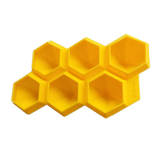 Silicone Hexagon Ice Cube Tray, 6 - Grid - XUANMAN