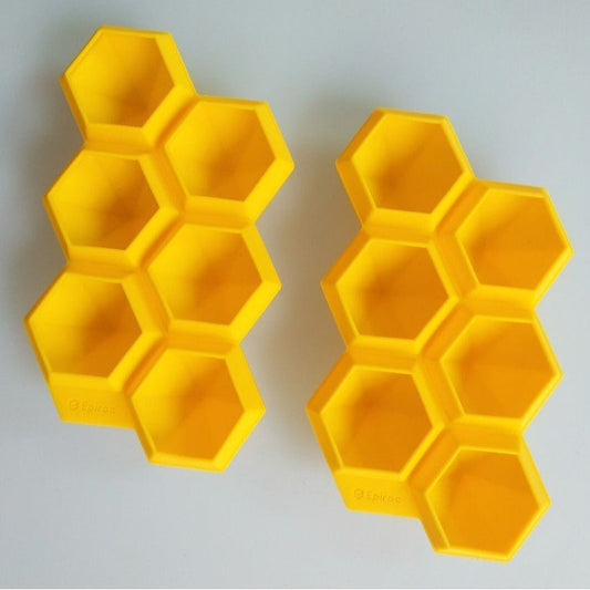 Silicone Hexagon Ice Cube Tray, 6 - Grid - XUANMAN