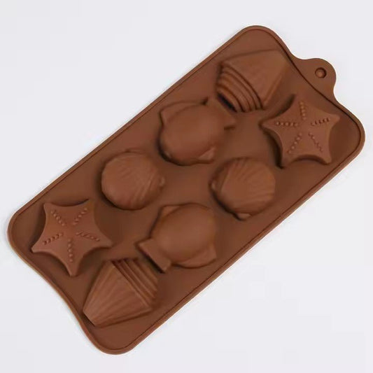 Silicone Ice Cube Tray, Fish, Shell, Starfish - XUANMAN