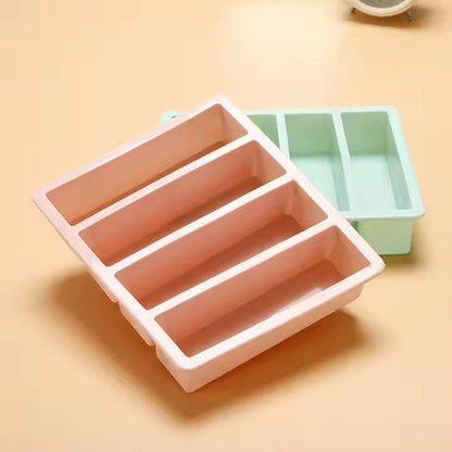 Silicone Large Cuboid Ice Tray, 4 Grids - XUANMAN
