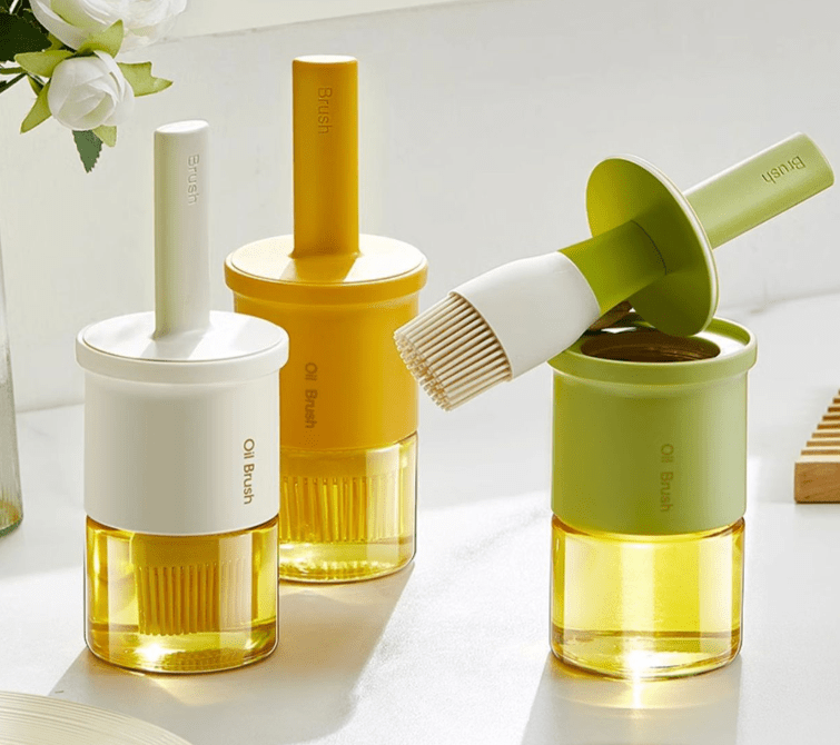 Silicone Oil Brush Dispenser for Cooking & Baking - XUANMAN