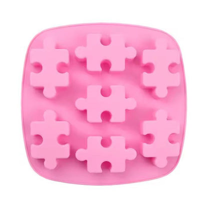 Silicone Puzzle Ice Cube Tray, 7 - Grid - XUANMAN