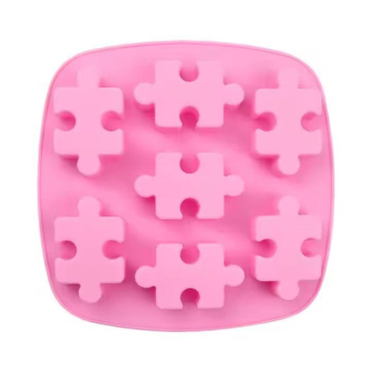 Silicone Puzzle Ice Cube Tray, 7 - Grid - XUANMAN