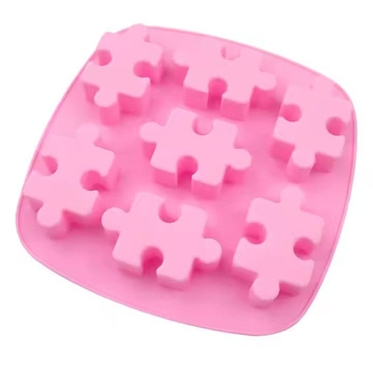 Silicone Puzzle Ice Cube Tray, 7 - Grid - XUANMAN