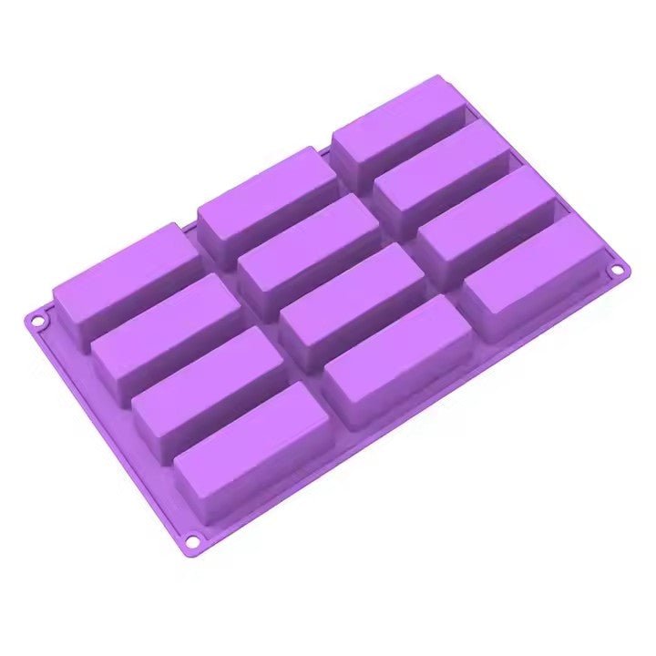 Silicone Rectangular Ice Stick Tray, 12 Grids - XUANMAN