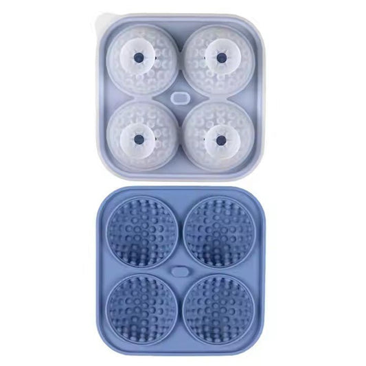 Soccer Ball Shape Silicone Ice Ball Maker, 4 - Grid - XUANMAN